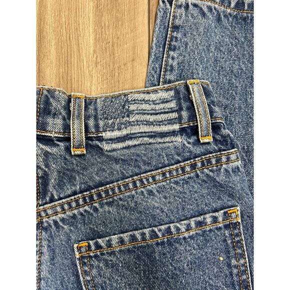Revice Yin Yang Crop Jeans in Blue Tokyo Wash Size 28 Two Toned Denim Cotton - Picture 4 of 4